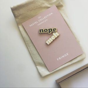 “nope  meh” -FRINGE- Enamel Pin
